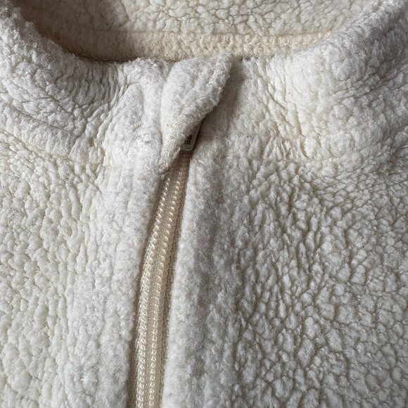 Organic cotton sherpa sleeper for toddlers, size 4T-5T. Made in USA! - Picture 7 of 9